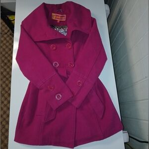 Dollhouse Pink Double-Breasted Coat